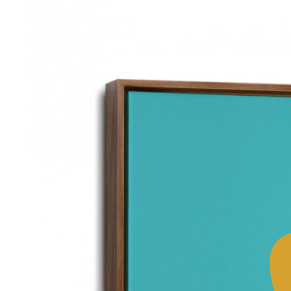[Color:Walnut], Picture of art in a Walnut frame at an angle
