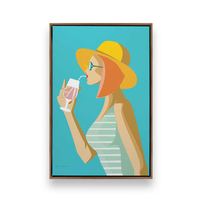 [Color:Walnut], Picture of art in a Walnut frame