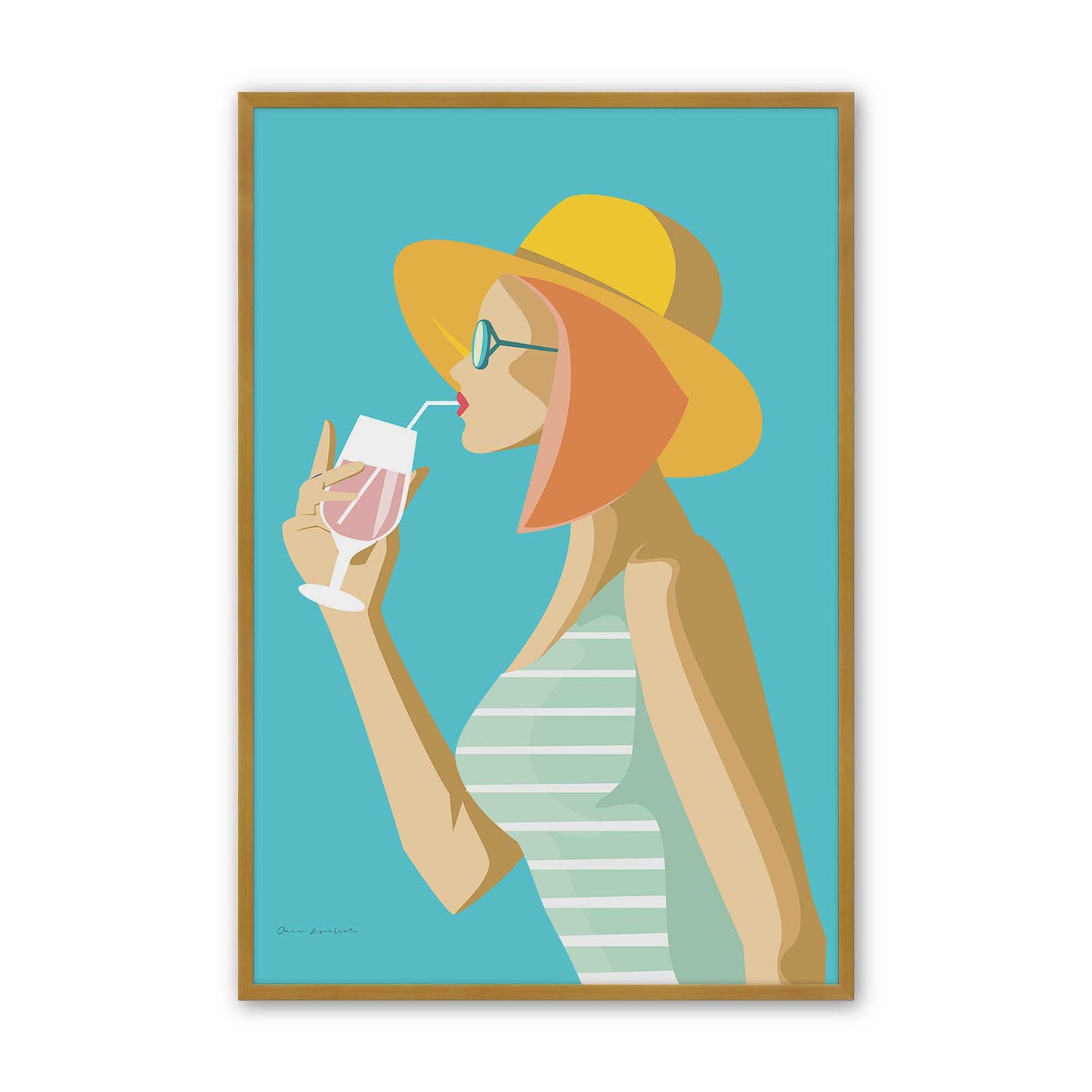 [Color:Polished Gold], Picture of art in a Polished Gold frame