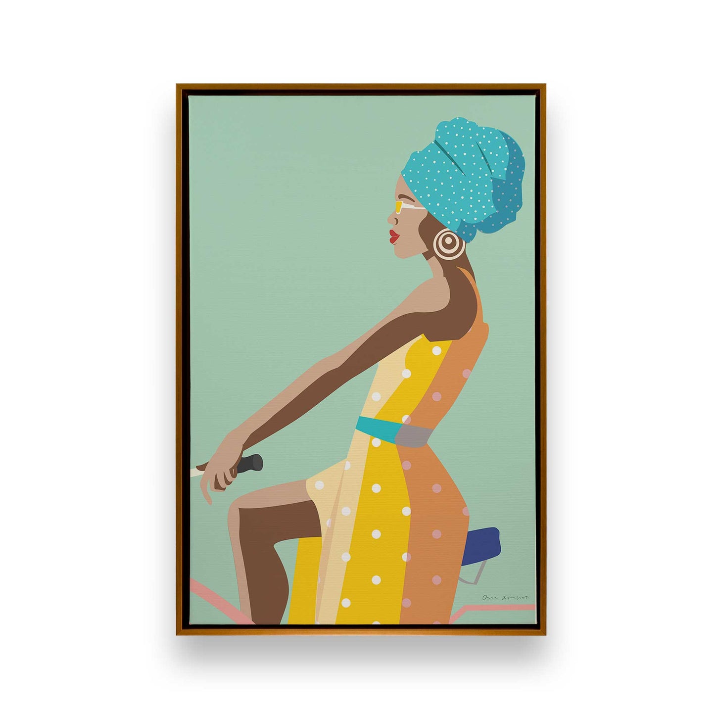 [Color:Polished Gold], Picture of art in a Polished Gold frame