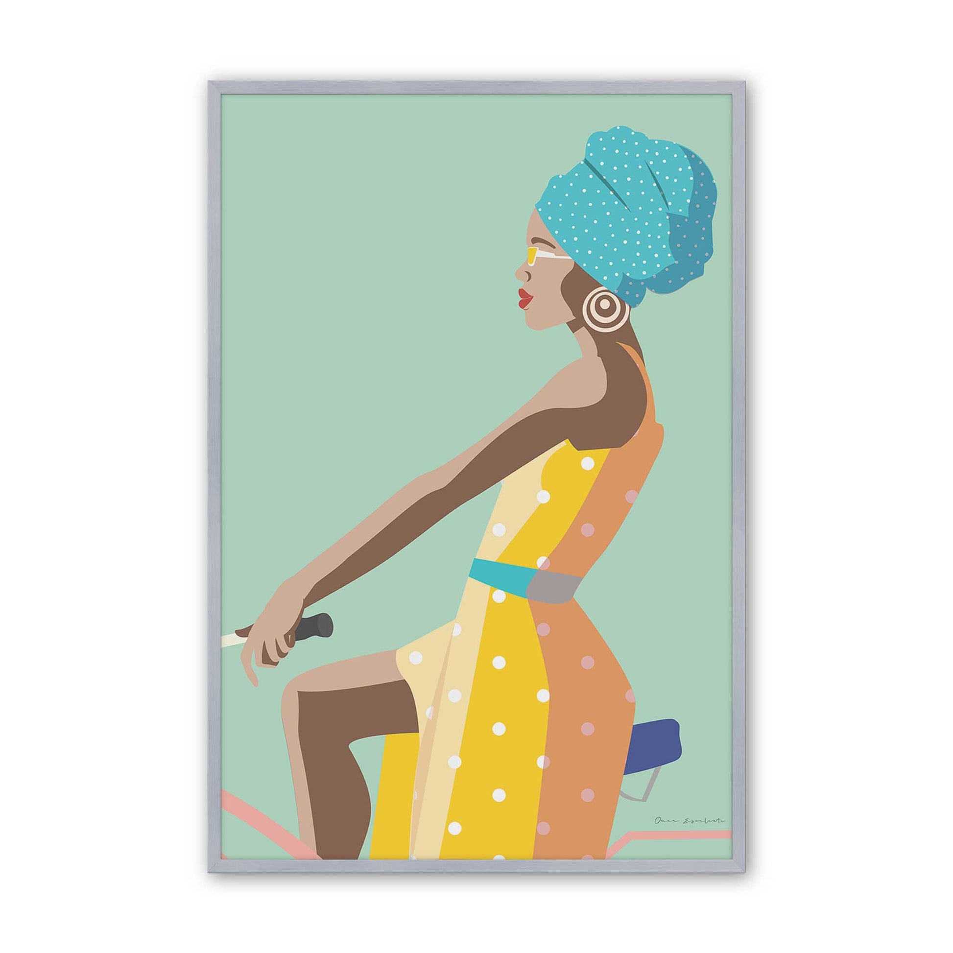 [Color:Polished Chrome], Picture of art in a Polished Chrome frame