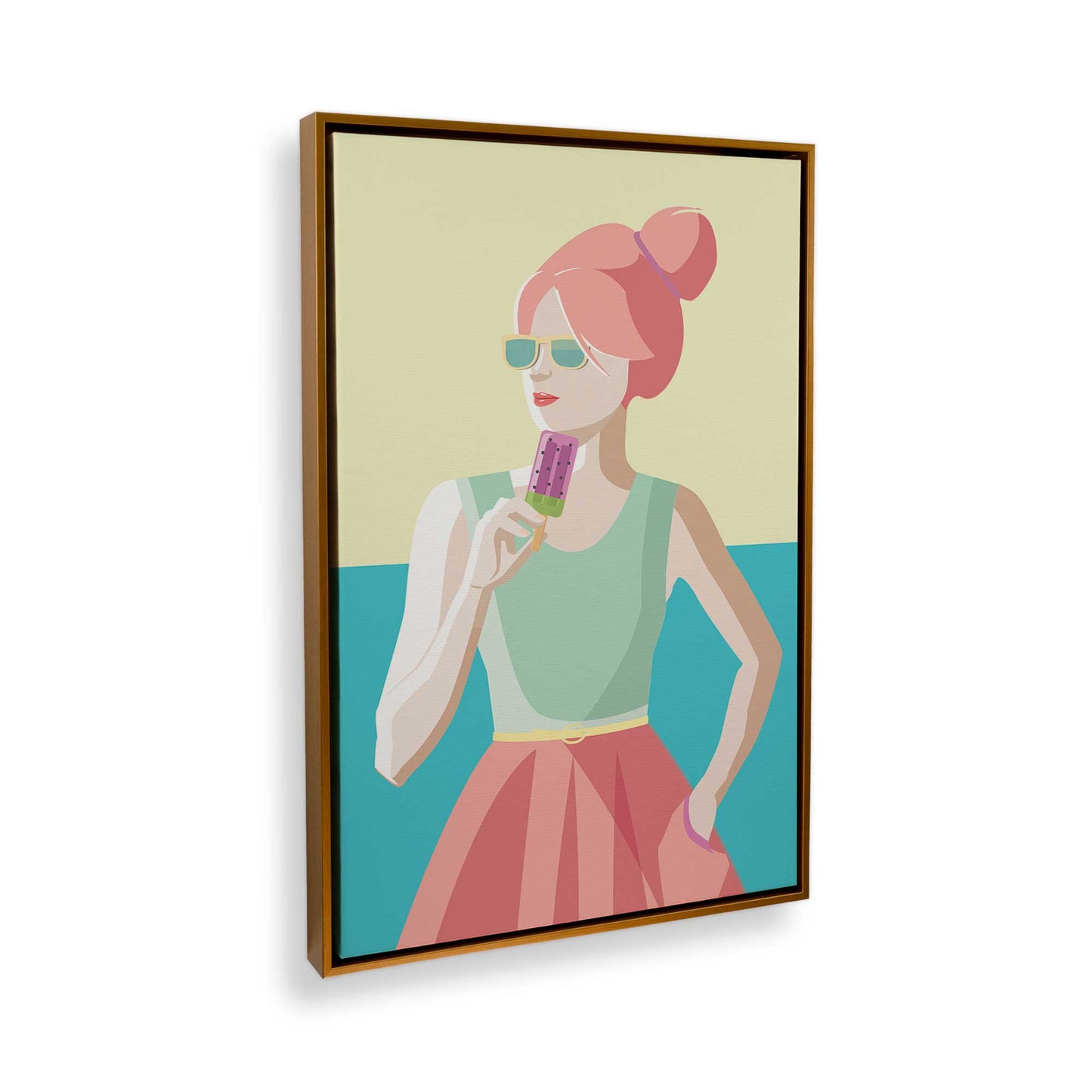 [Color:Polished Gold], Picture of the corner of the art