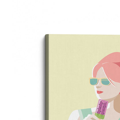[Color:Stretched Canvas], Picture of the corner of the art