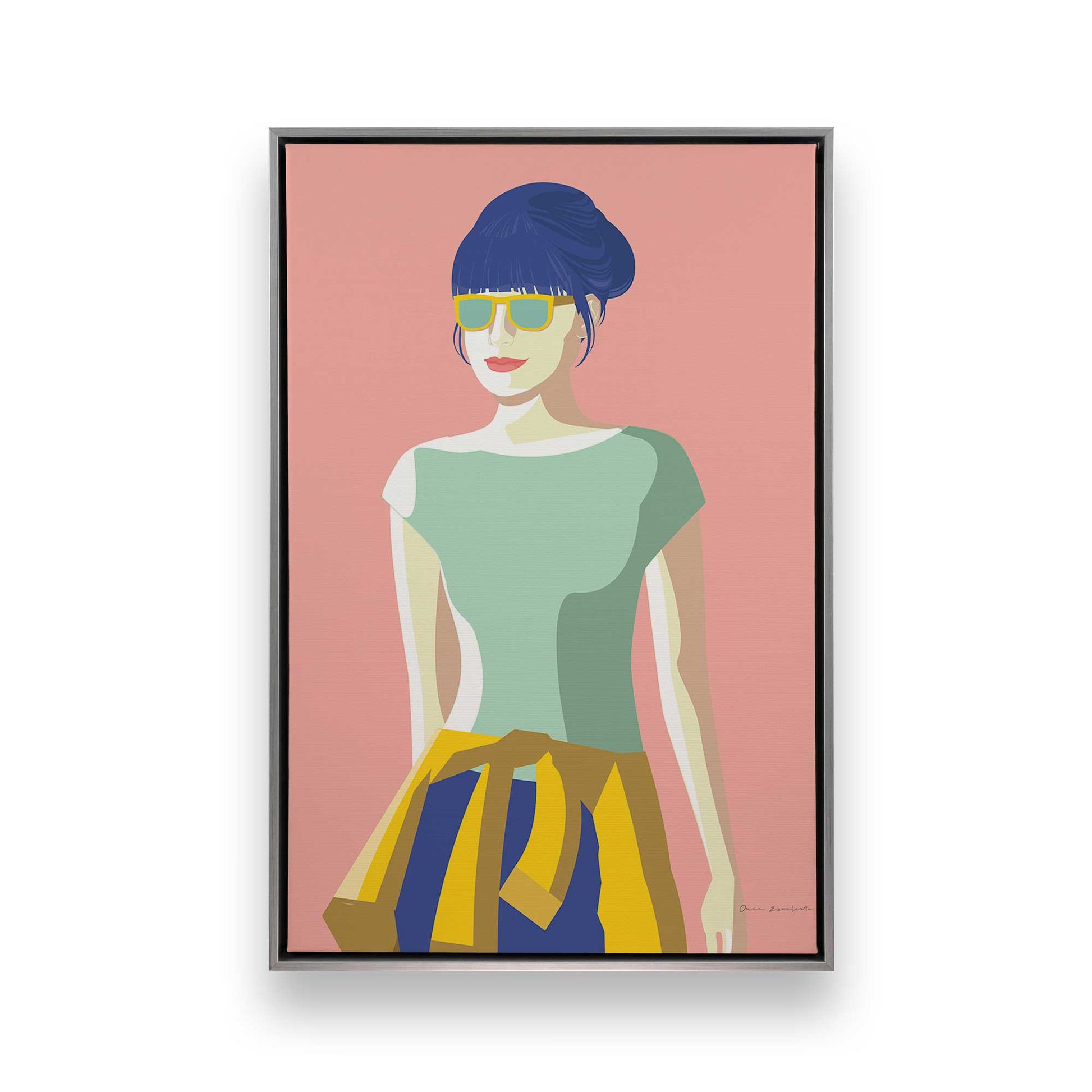 [Color:Polished Chrome], Picture of art in a Polished Chrome frame