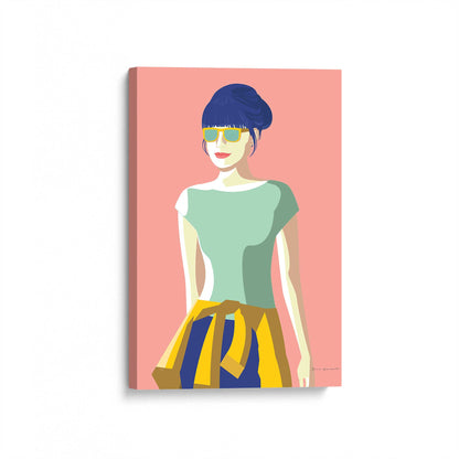 [Color:Stretched Canvas], Picture of art at an angle