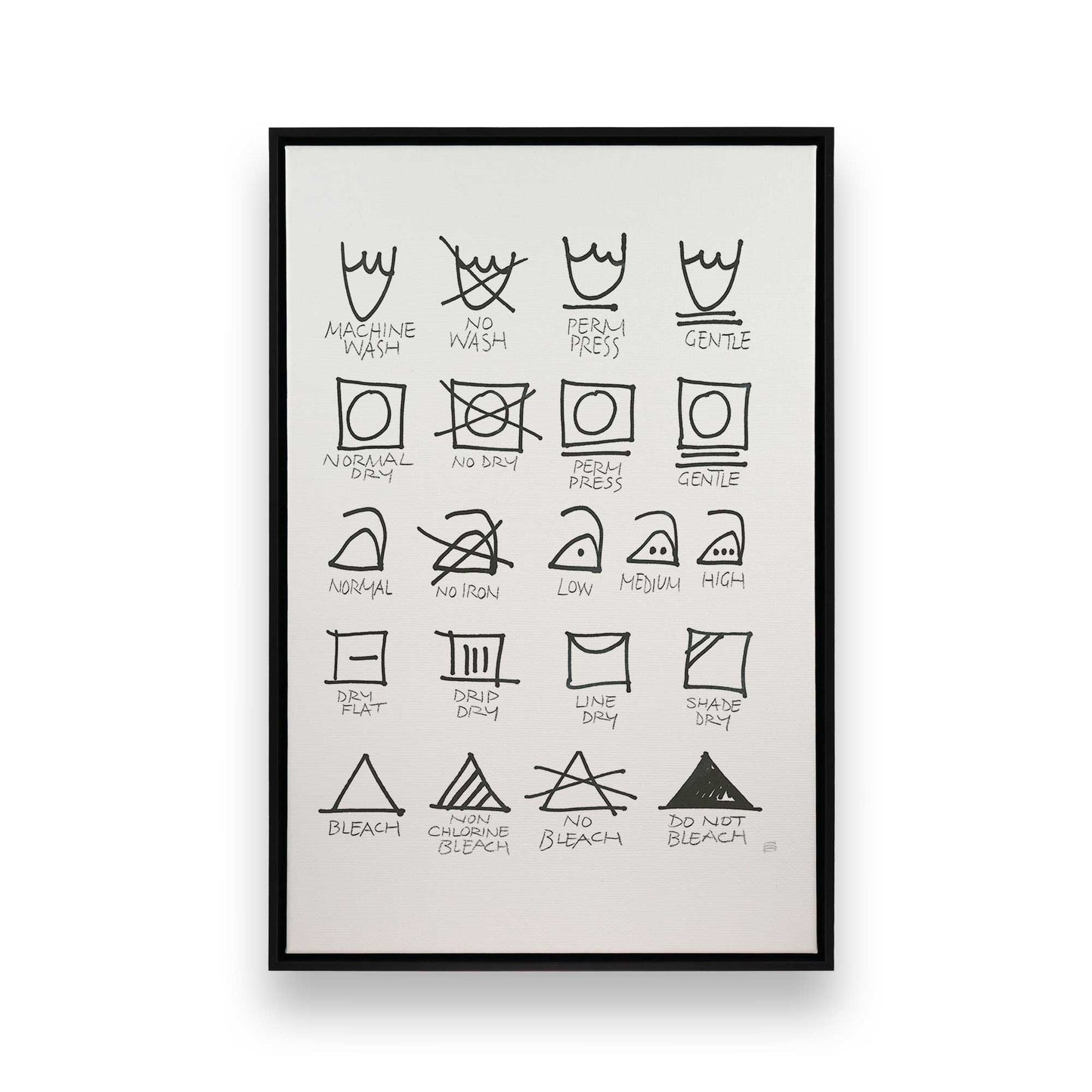[Color:Satin Black], Picture of art in a Satin Black frame