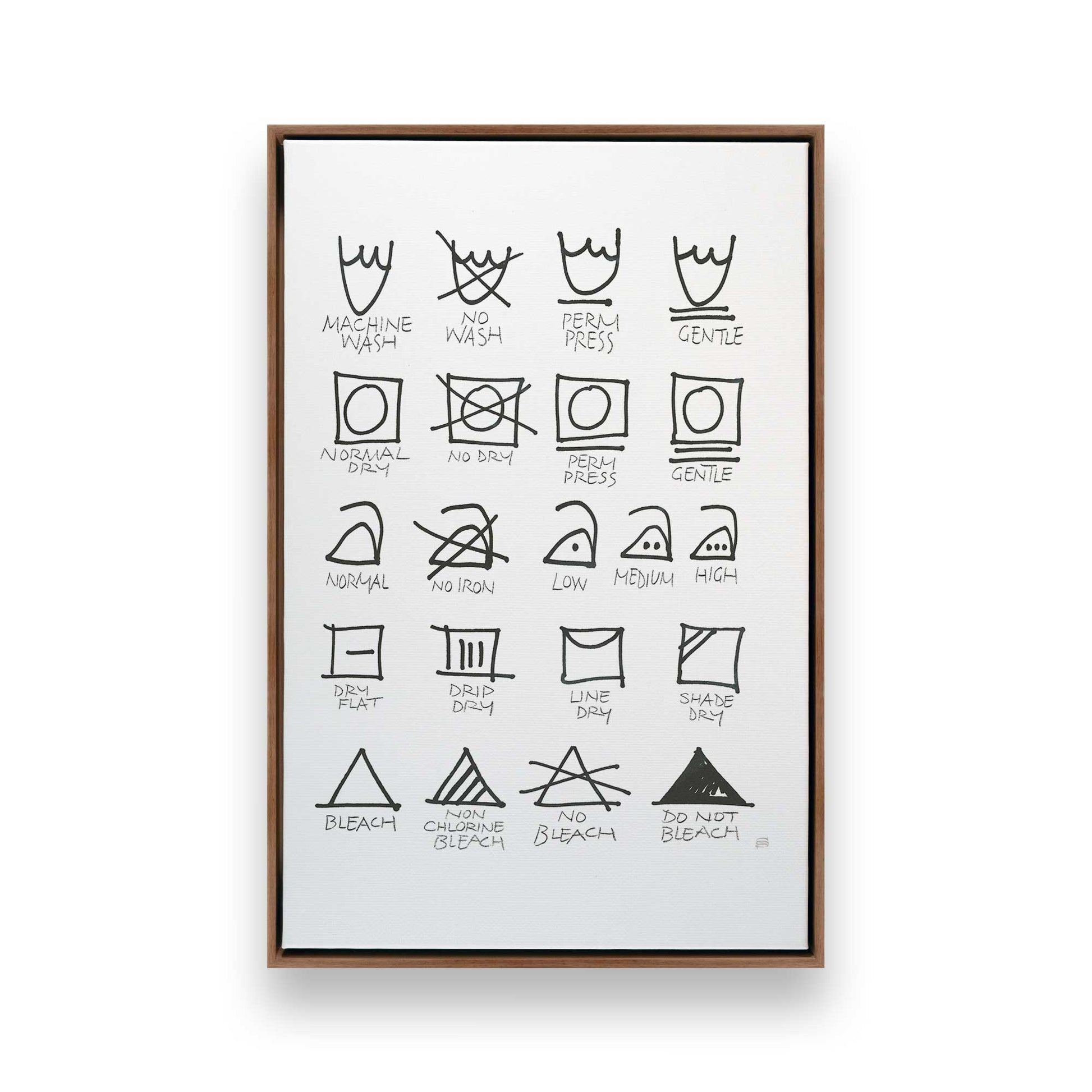 [Color:Walnut], Picture of art in a Walnut frame