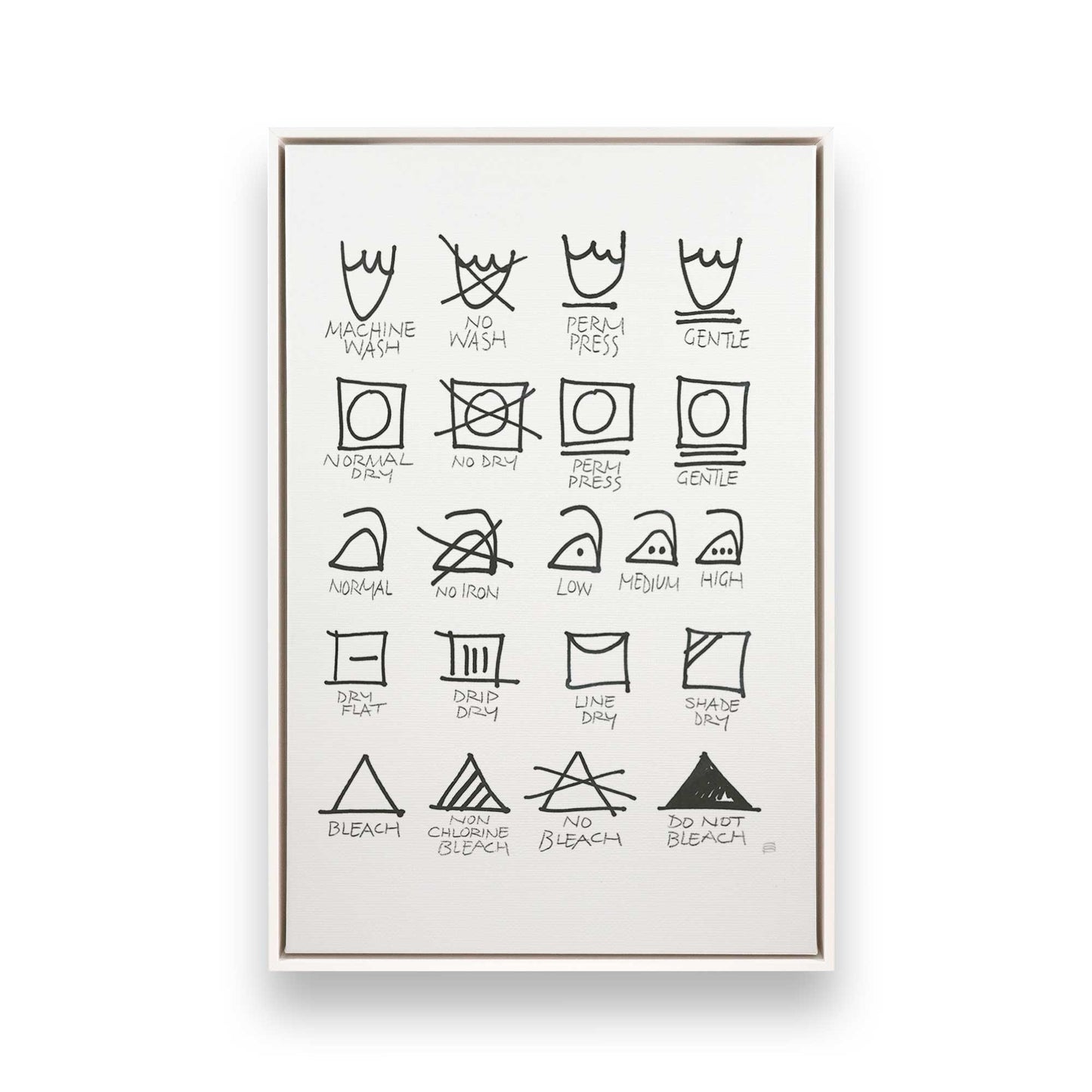 [Color:Opaque White], Picture of art in a White frame