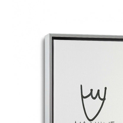 [Color:Polished Chrome], Picture of art in a Polished Chrome frame at an angle