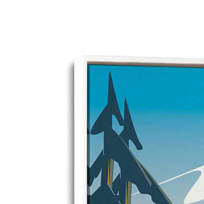 [Color:Opaque White], Picture of art in a White frame at an angle