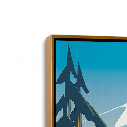 [Color:Polished Gold], Picture of art in a Polished Gold frame at an angle