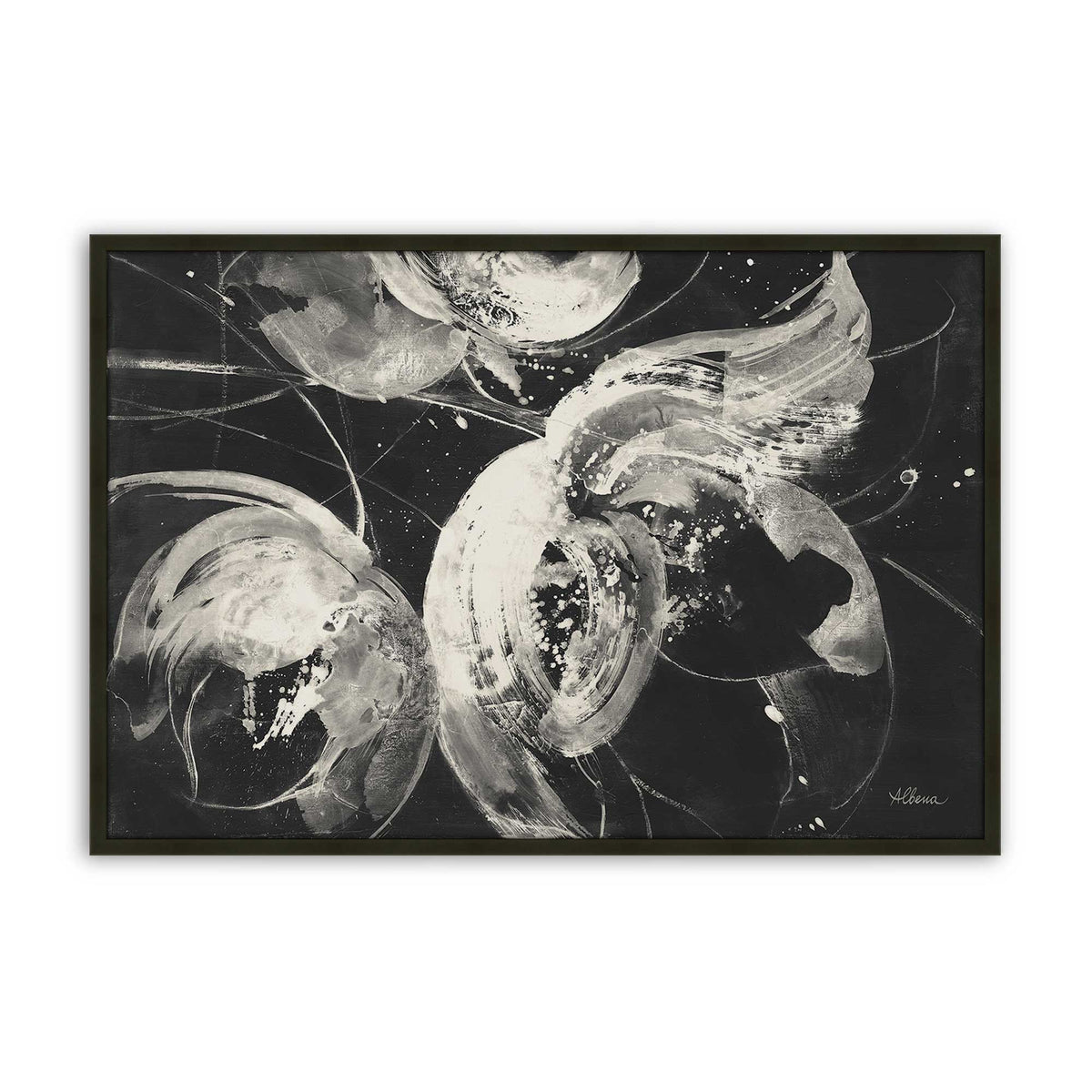 [Color:Satin Black], Picture of art in a Satin Black frame