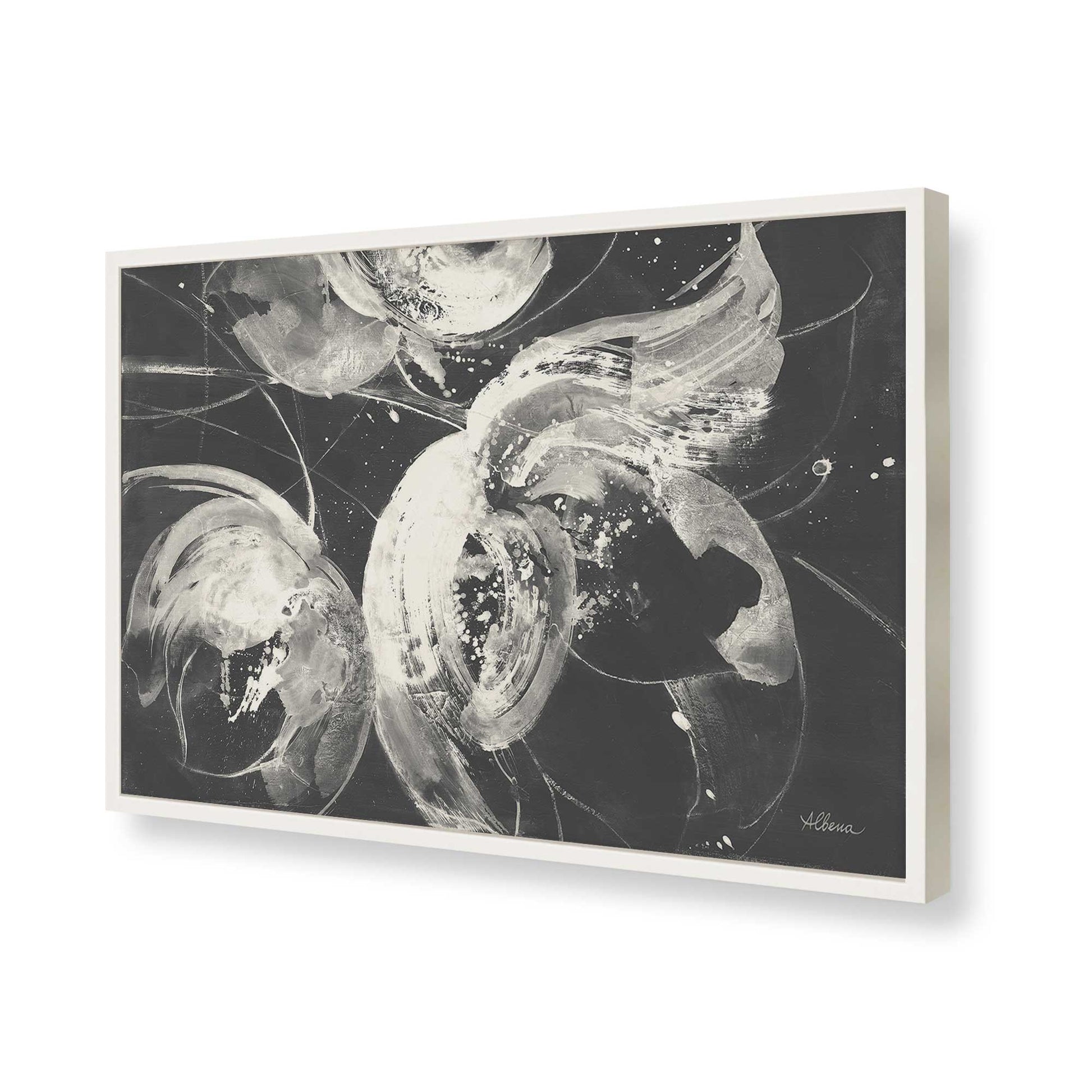 [Color:Opaque White], Picture of art in a Opaque White frame of the corner