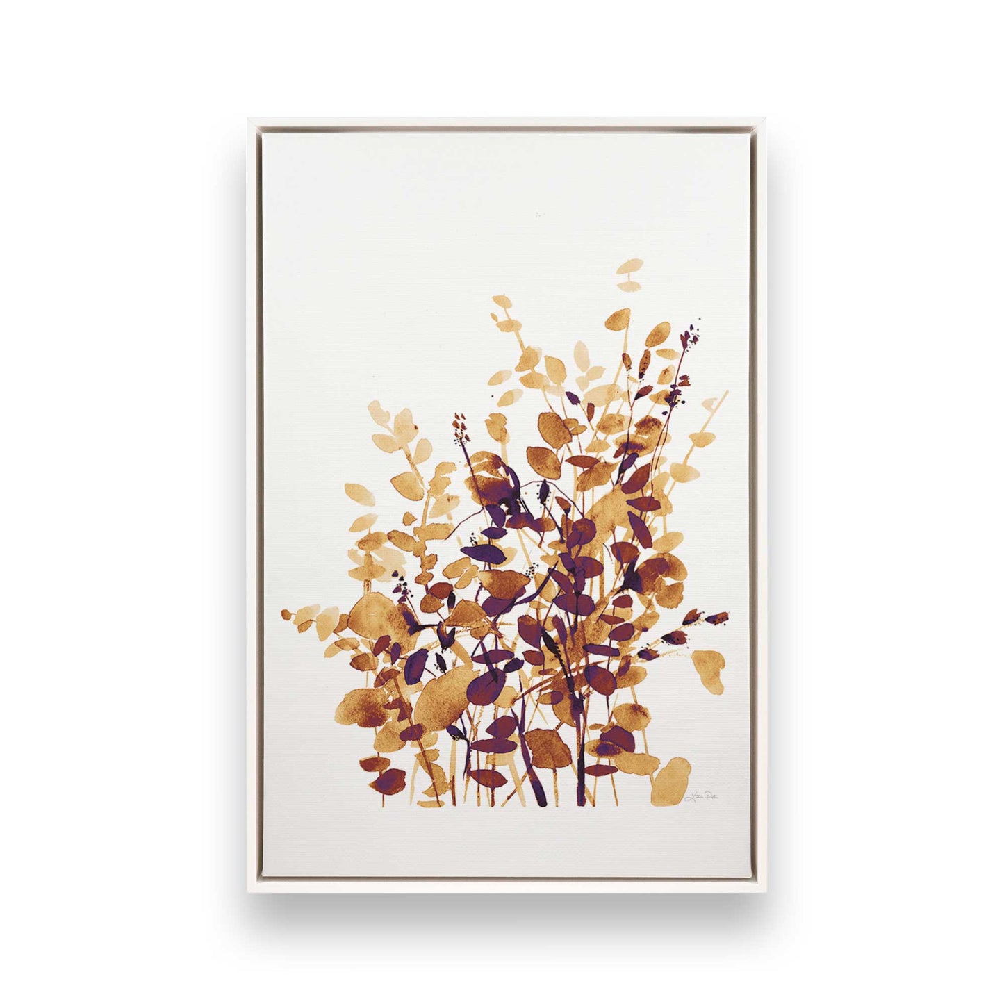 [Color:Opaque White], Picture of art in a White frame