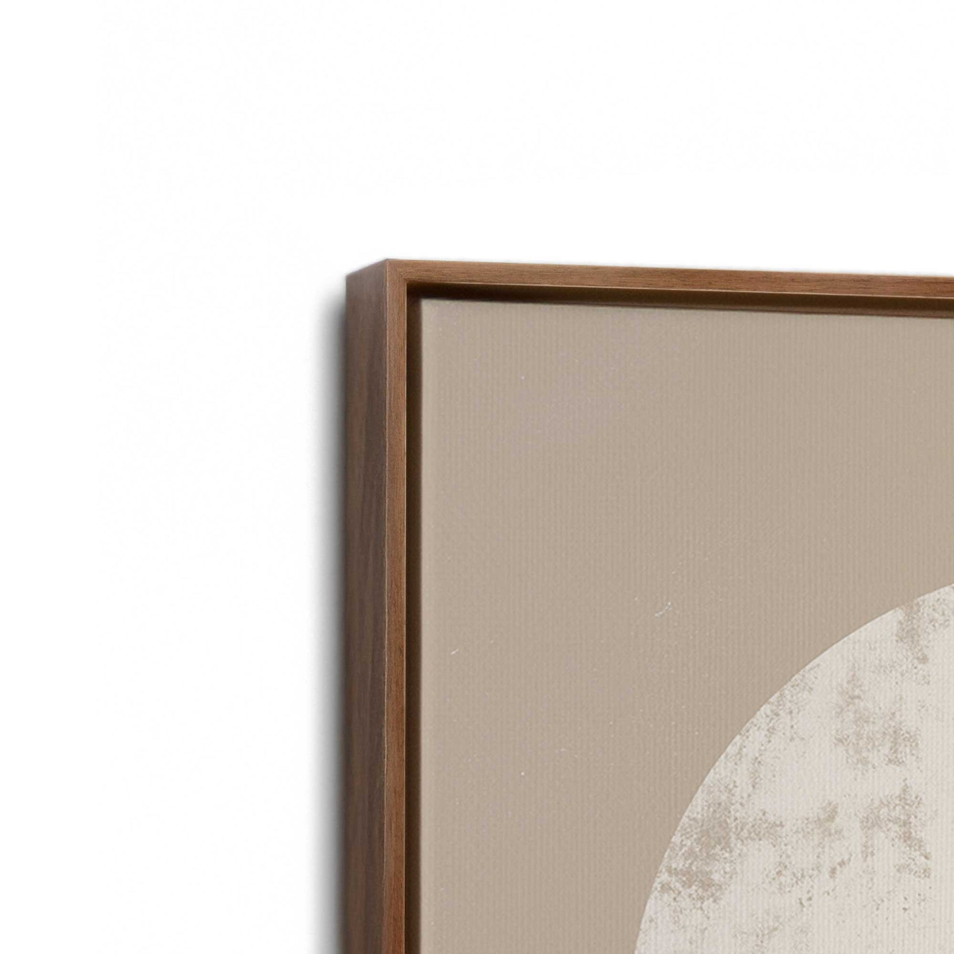 [Color:Walnut], Picture of art in a Walnut frame at an angle