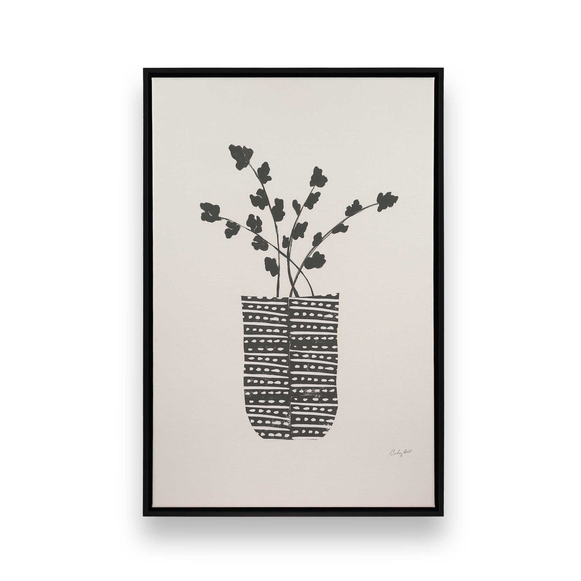 [Color:Satin Black], Picture of art in a Satin Black frame