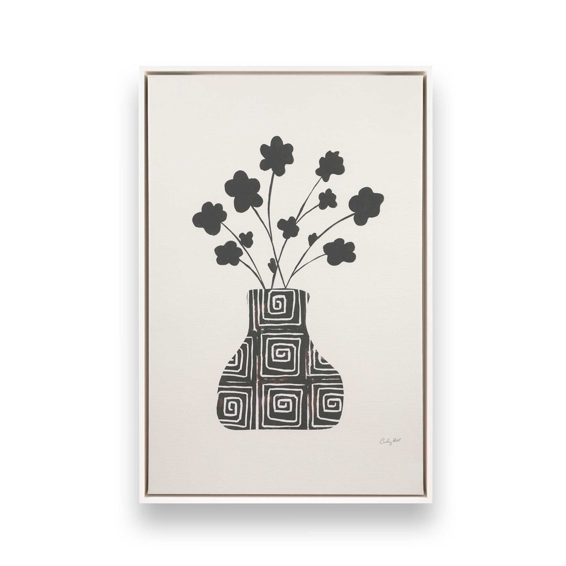[Color:Opaque White], Picture of art in a White frame