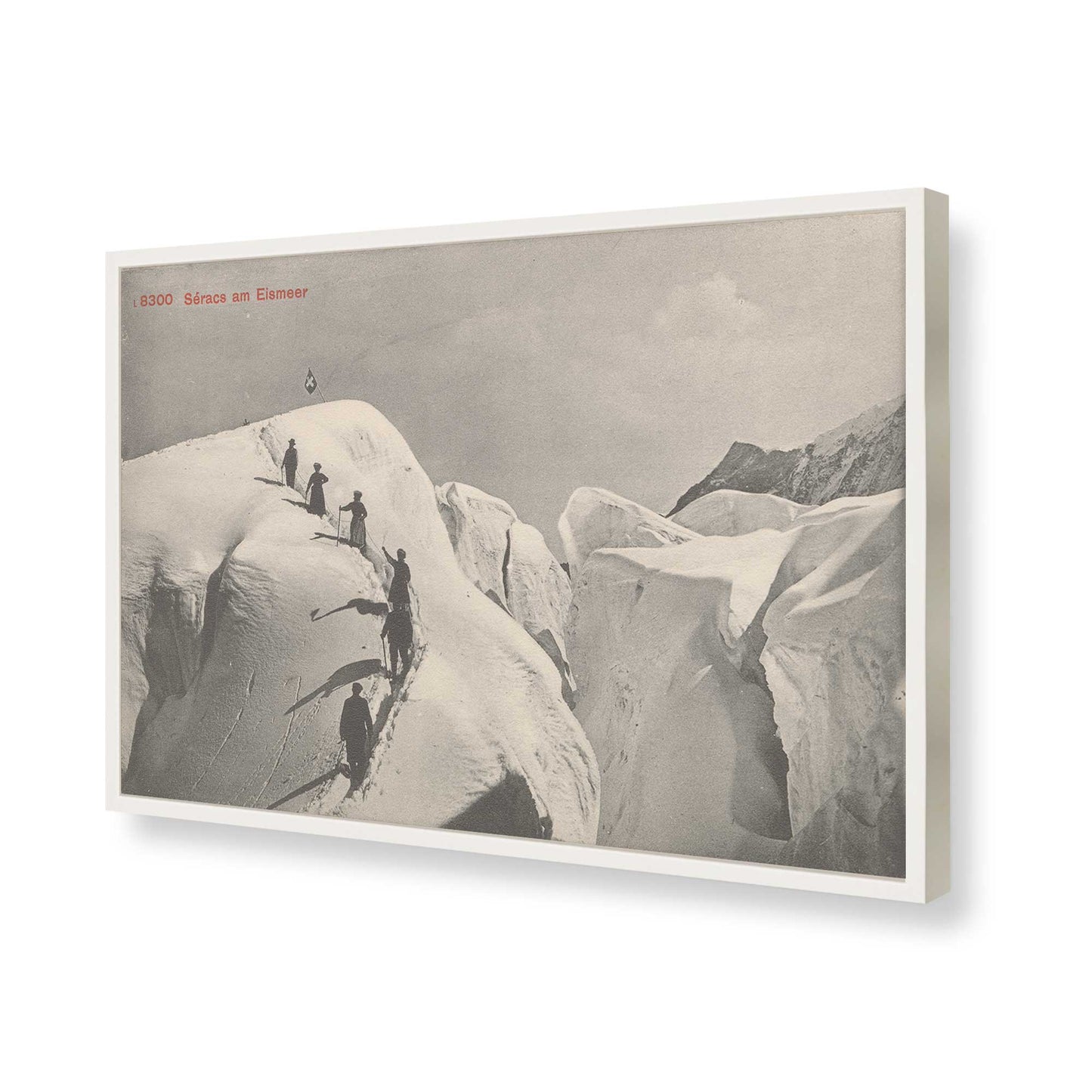 [Color:Opaque White], Picture of art in a Opaque White frame of the corner