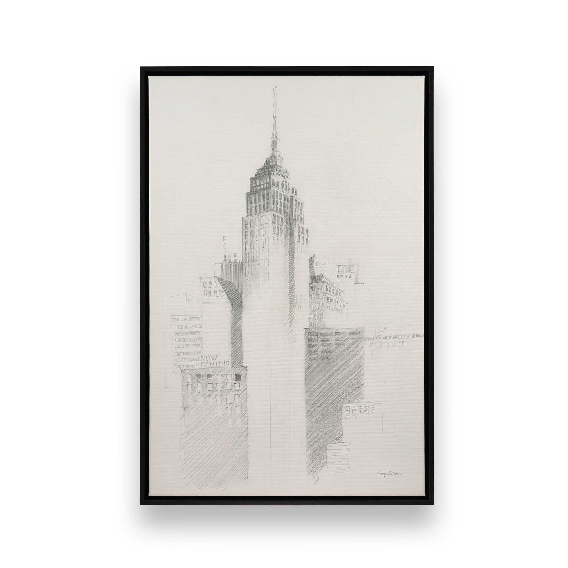 [Color:Satin Black], Picture of art in a Satin Black frame