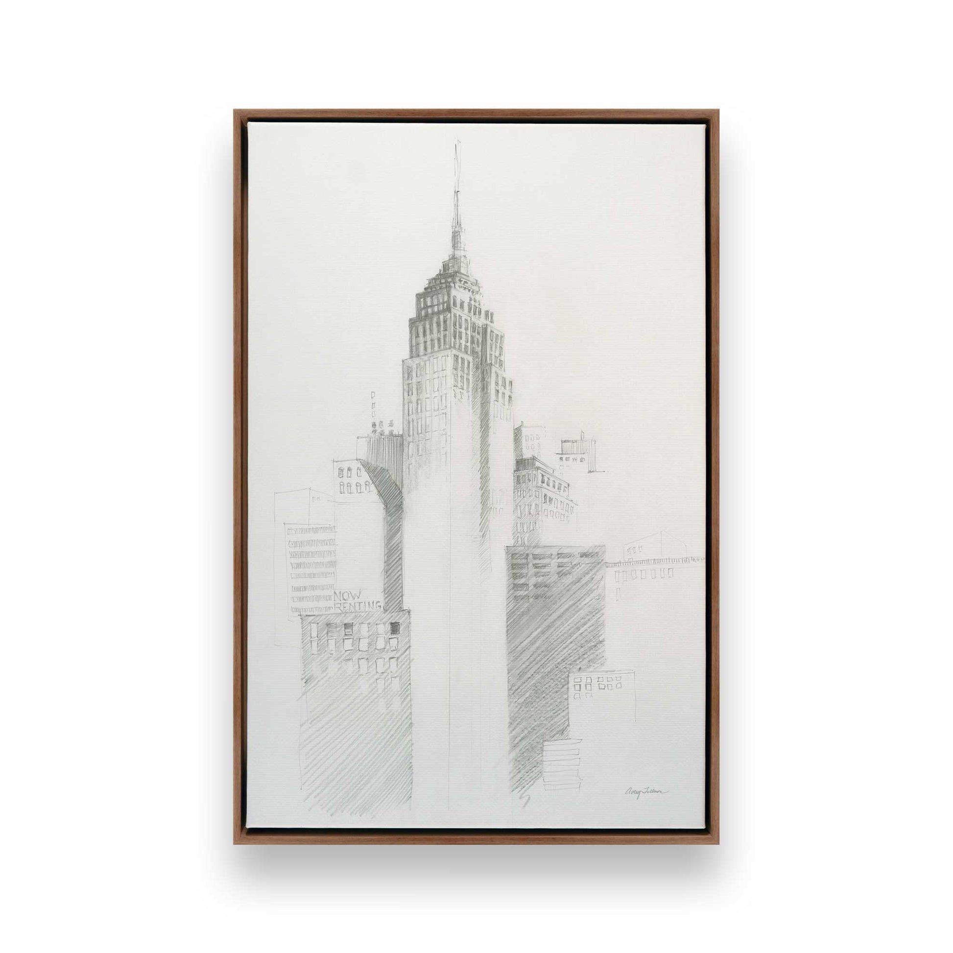 [Color:Walnut], Picture of art in a Walnut frame