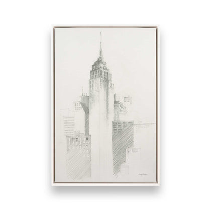 [Color:Opaque White], Picture of art in a White frame
