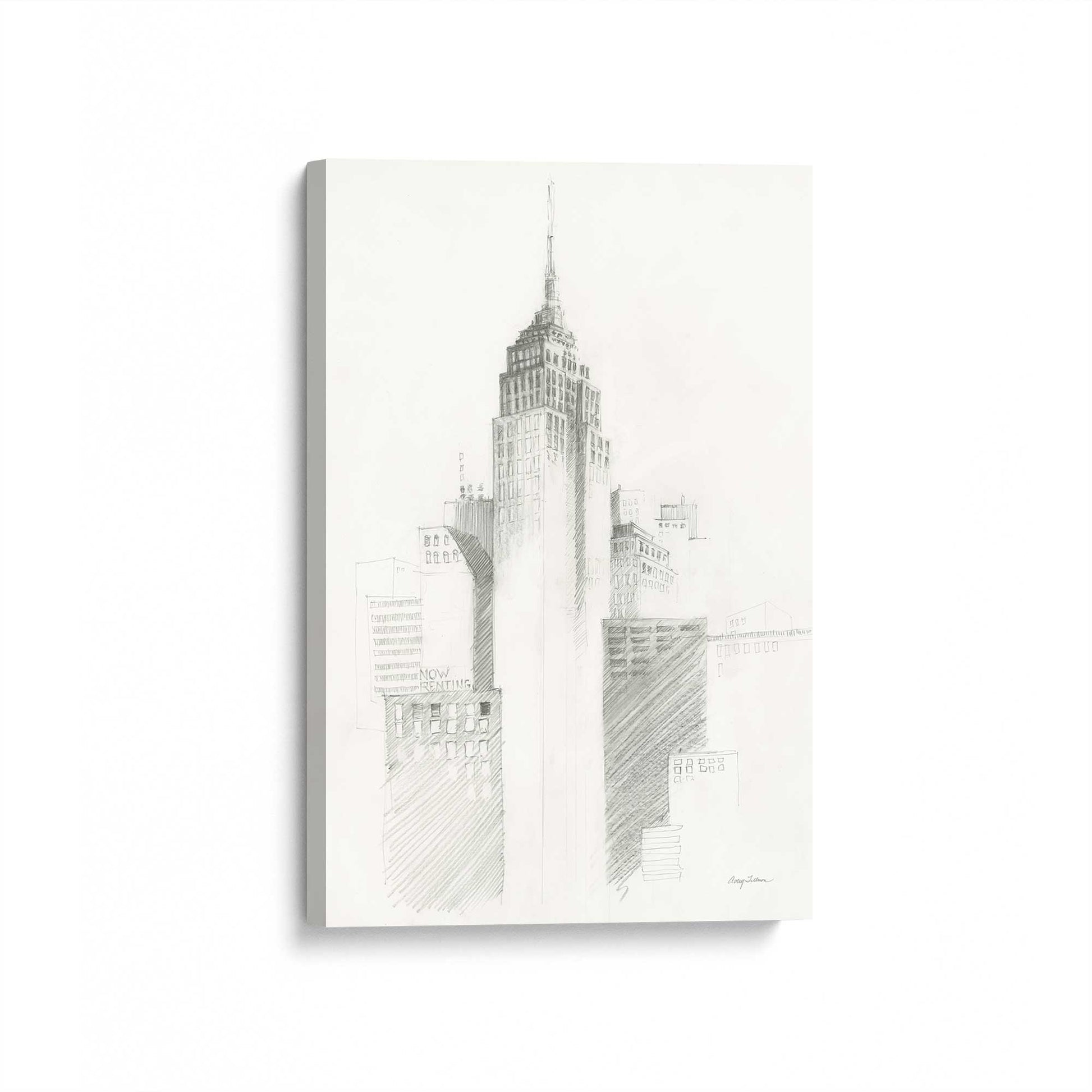 [Color:Stretched Canvas], Picture of art at an angle
