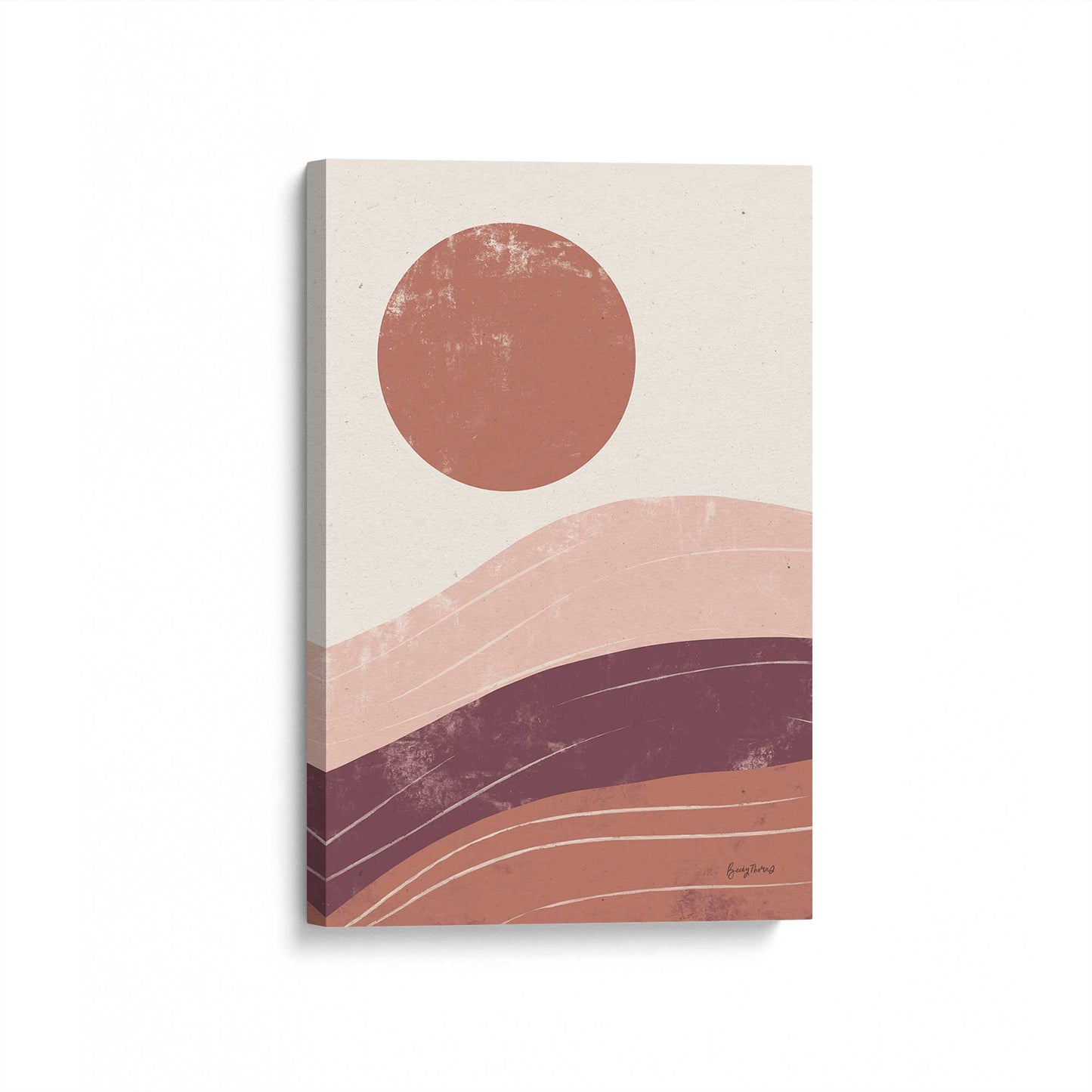 [Color:Stretched Canvas], Picture of art at an angle