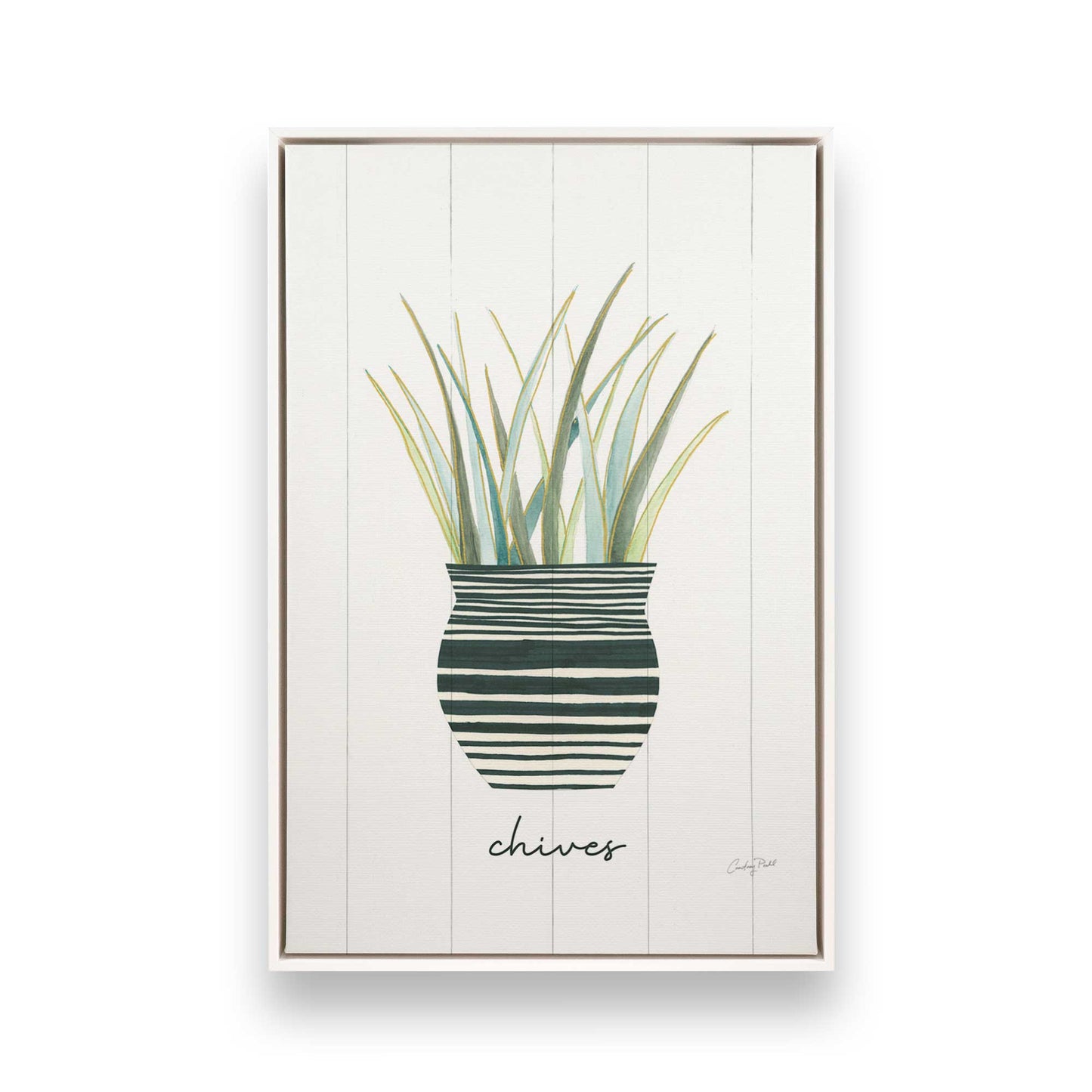 [Color:Opaque White], Picture of art in a White frame