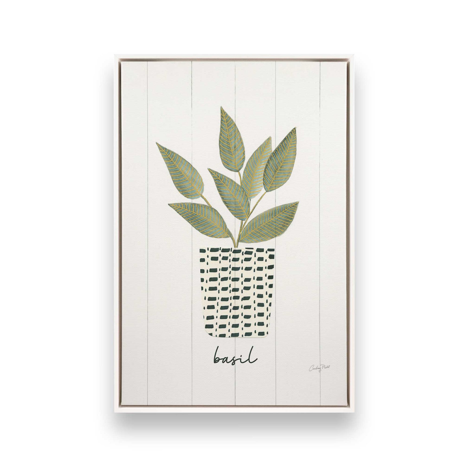 [Color:Opaque White], Picture of art in a White frame