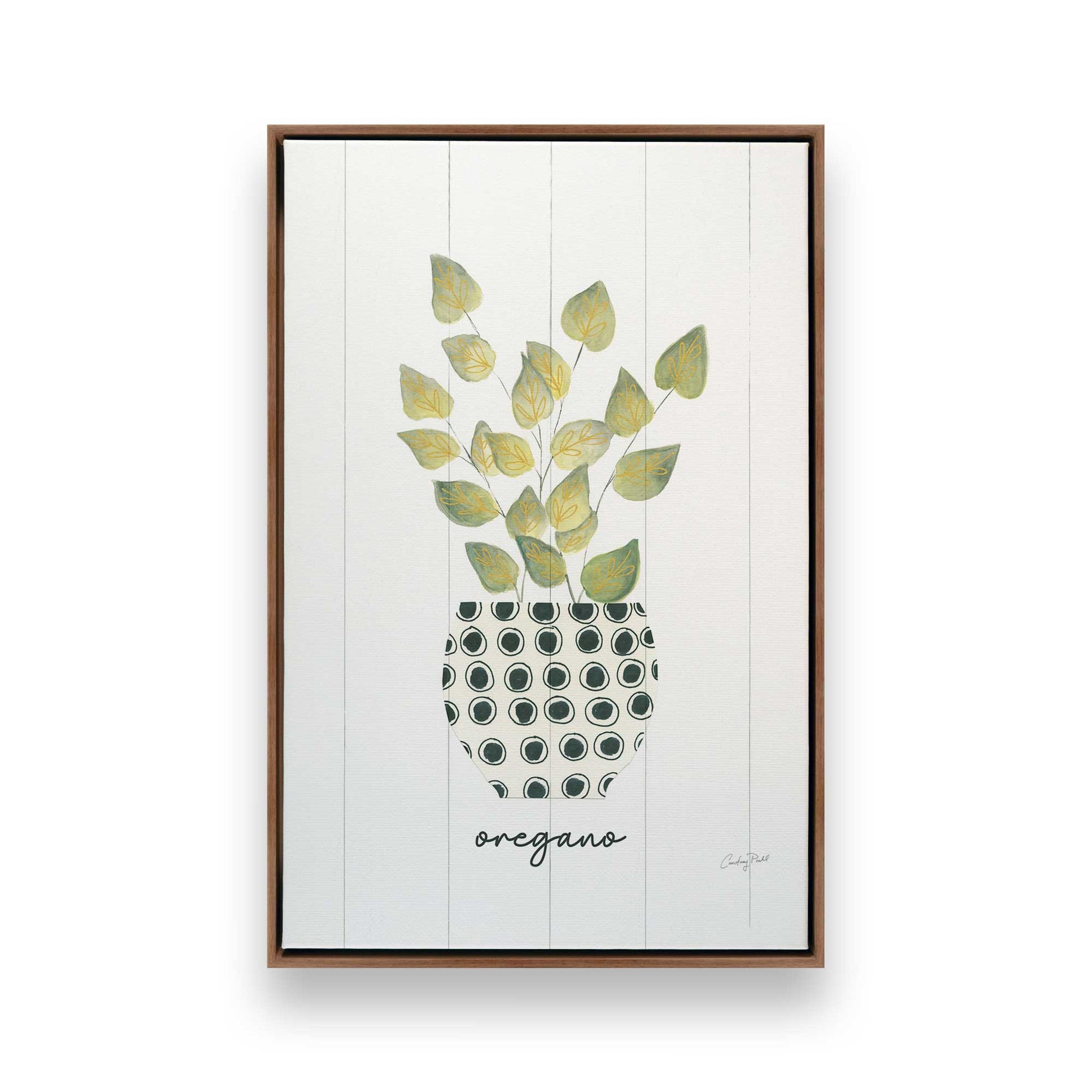 [Color:Walnut], Picture of art in a Walnut frame