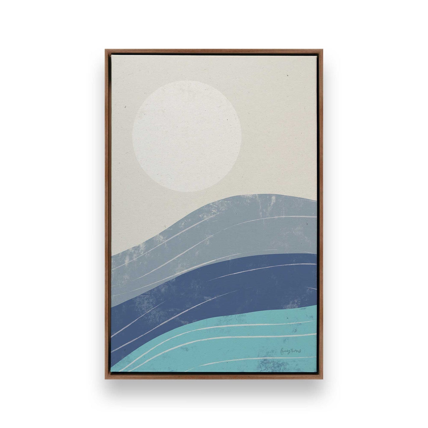 [Color:Walnut], Picture of art in a Walnut frame