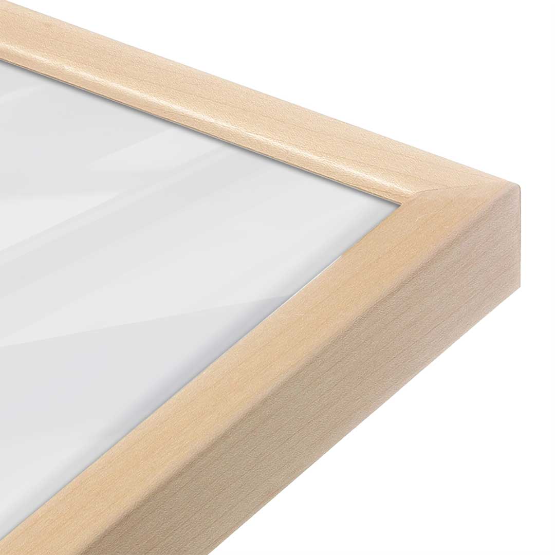 [Color:Raw Maple], Picture of art in a Raw Maple frame at an angle