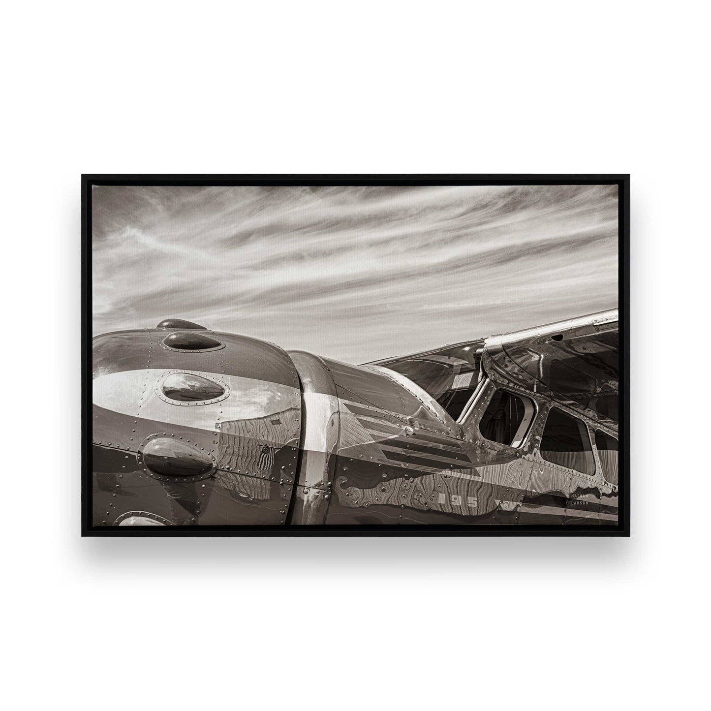 [Color:Satin Black], Picture of art in a Satin Black frame