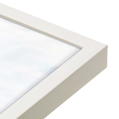 [Color:Opaque White], Picture of art in a Opaque White frame at an angle