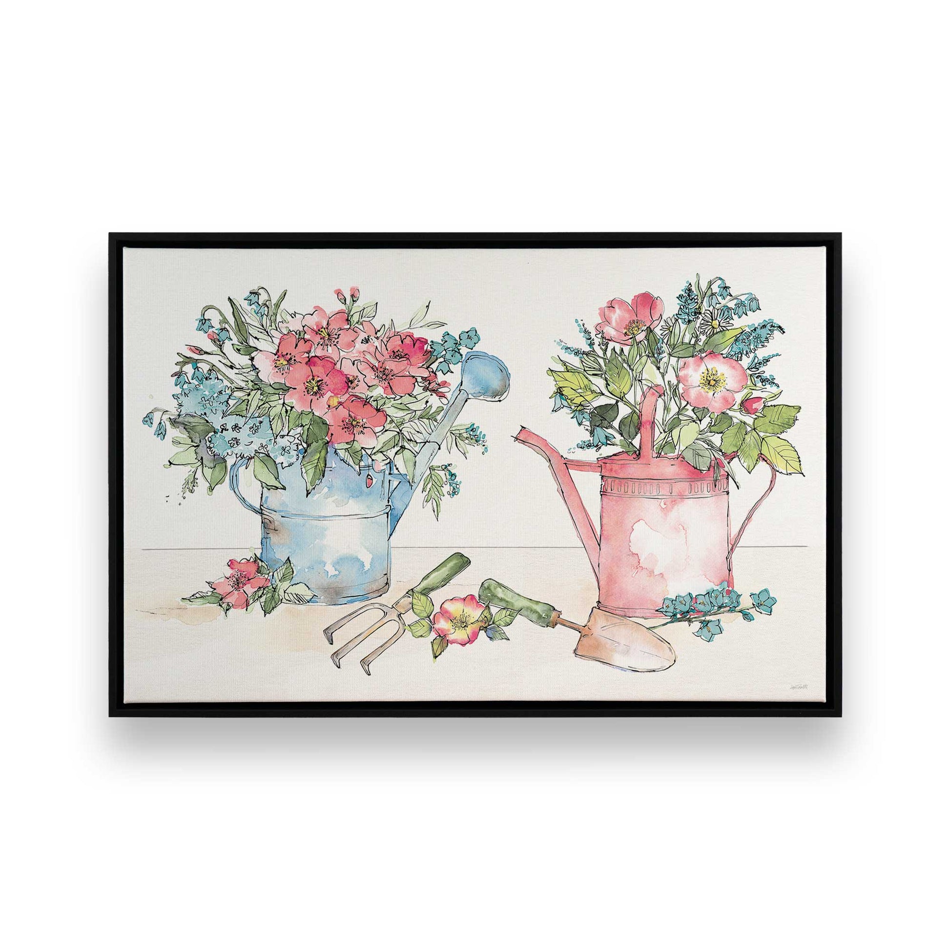 [Color:Satin Black], Picture of art in a Satin Black frame