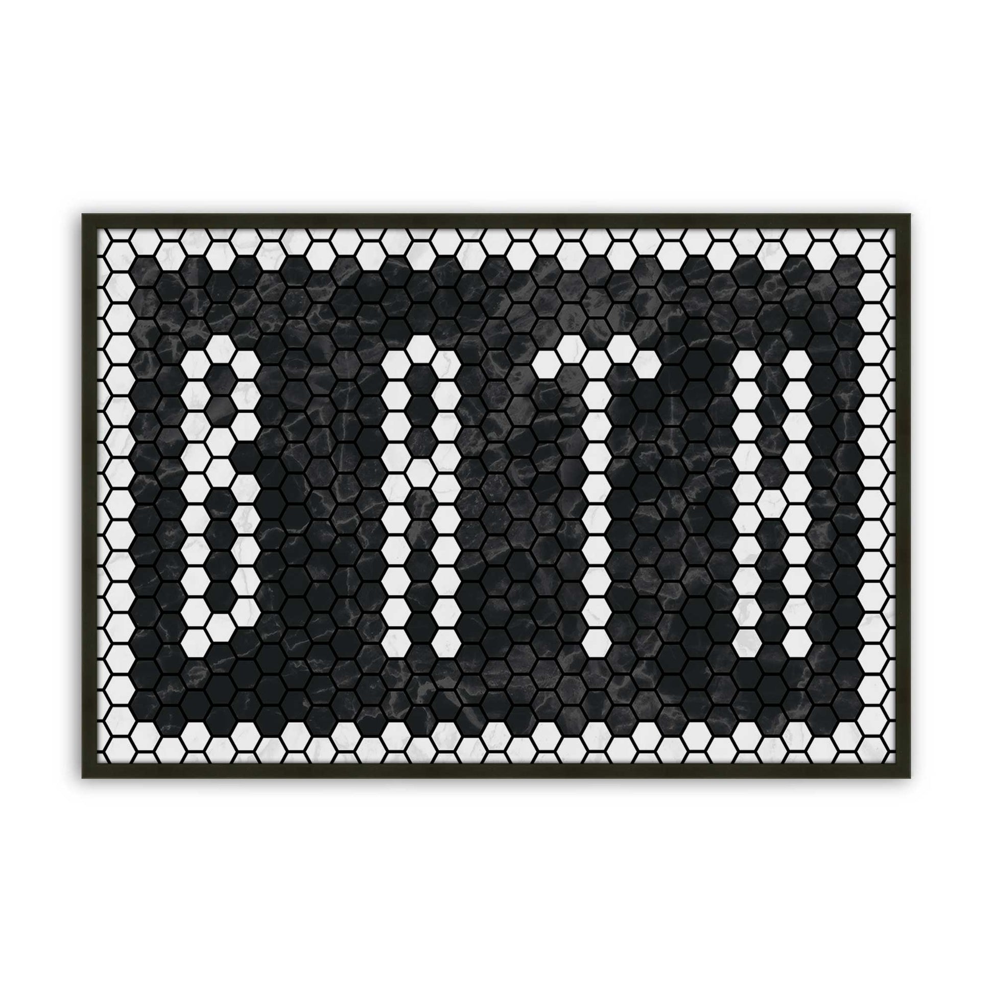 [Color:Satin Black], Picture of art in a Satin Black frame