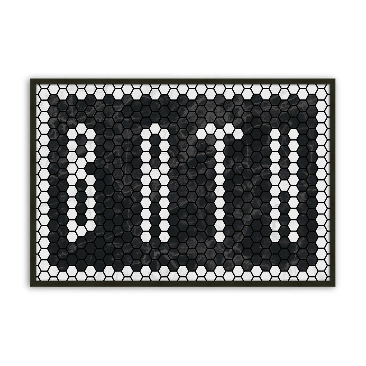 [Color:Satin Black], Picture of art in a Satin Black frame