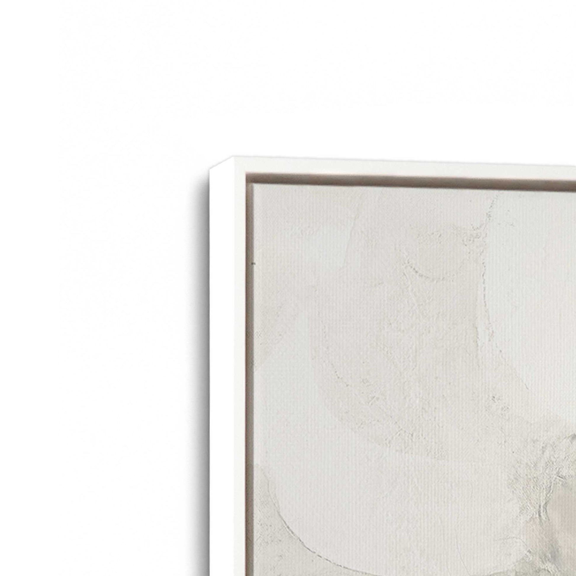 [Color:Opaque White], Picture of art in a White frame at an angle