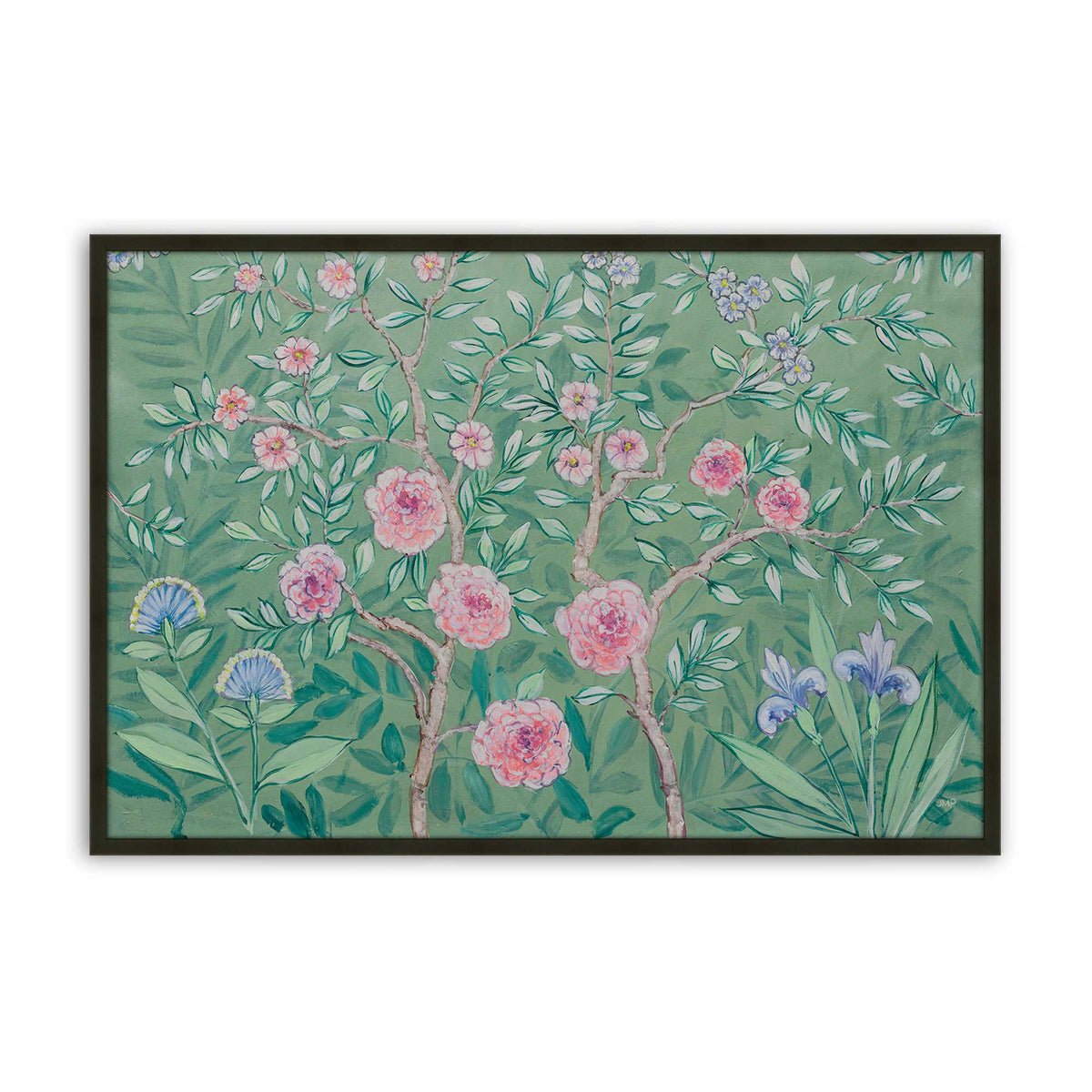 [Color:Satin Black], Picture of art in a Satin Black frame