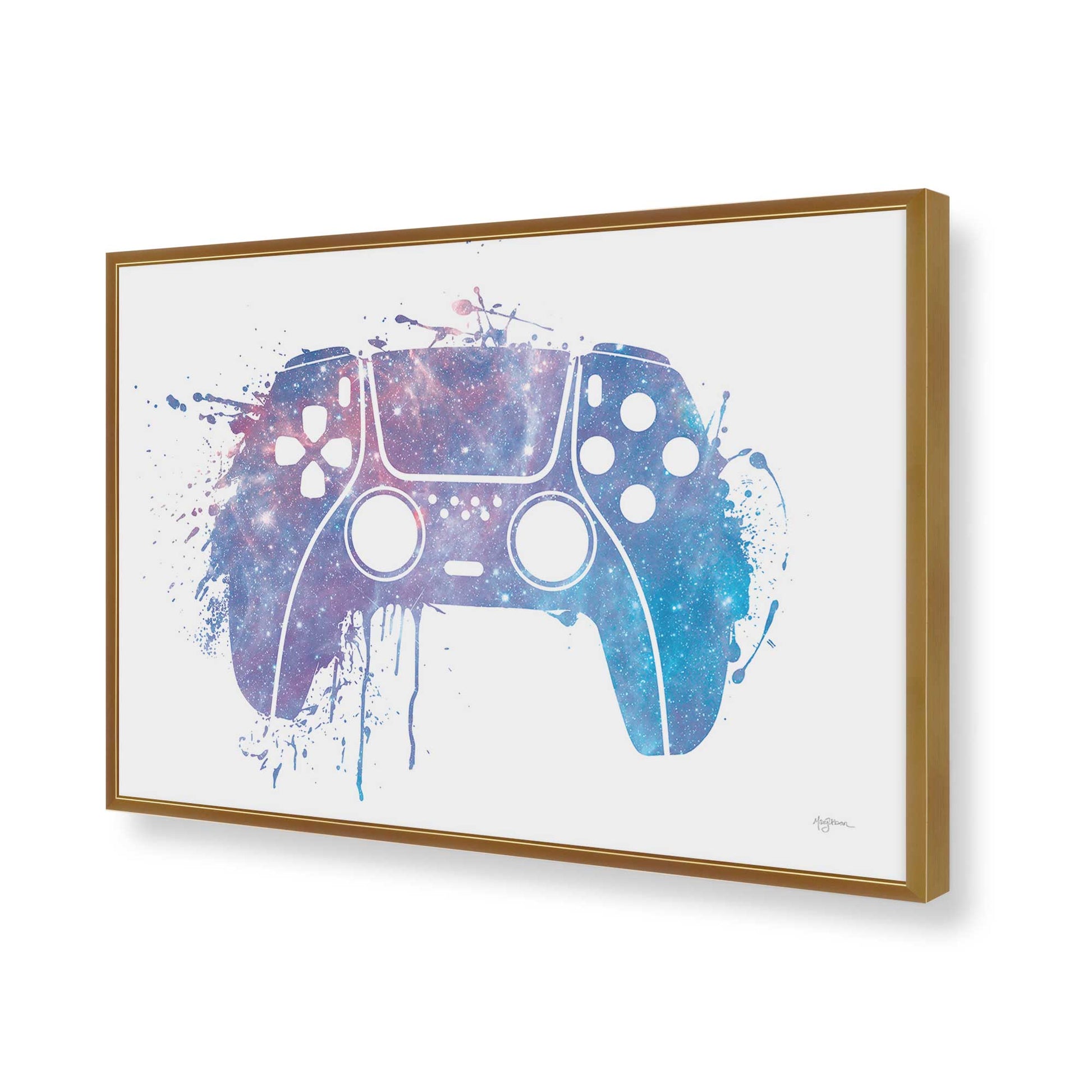 [Color:Polished Gold], Picture of art in a Polished Gold frame of the corner