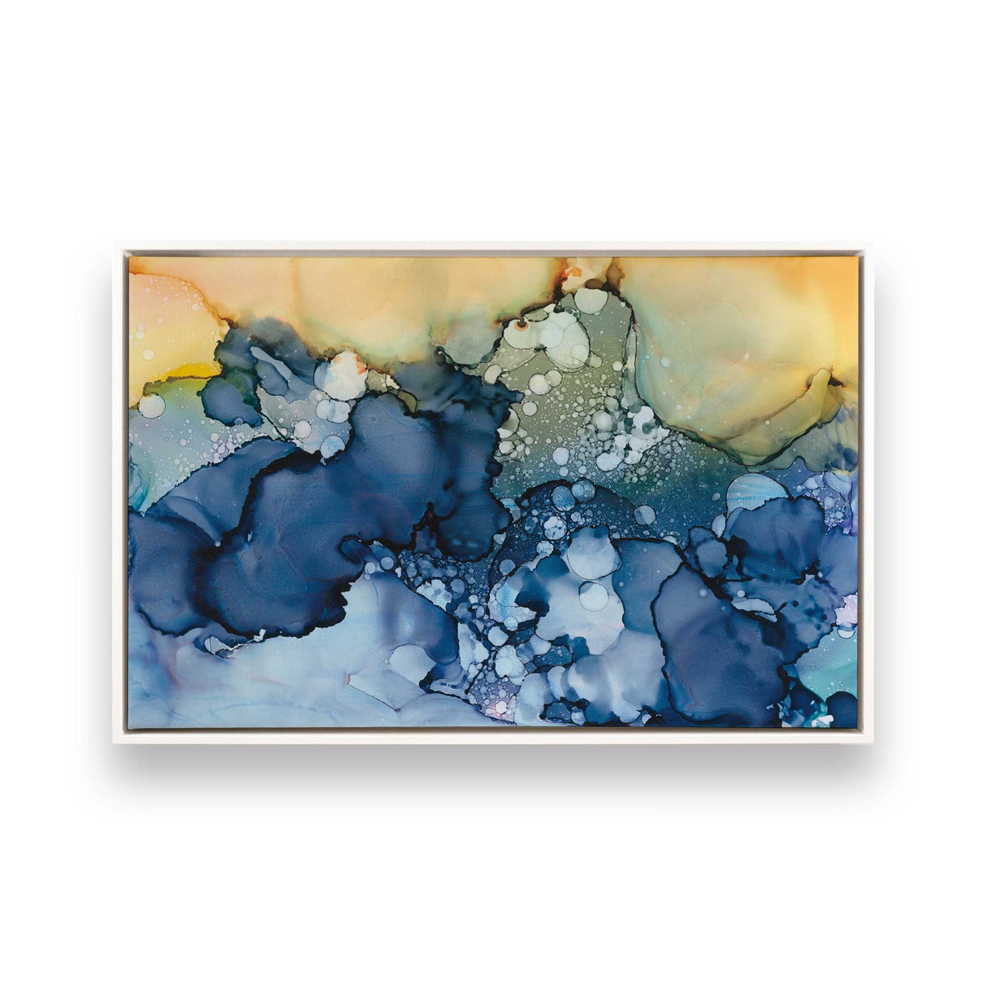 [Color:Opaque White], Picture of art in a White frame