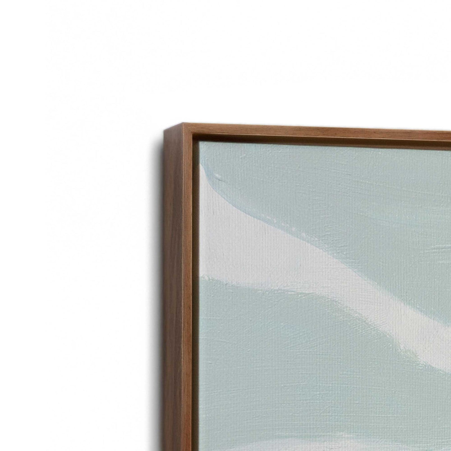 [Color:Walnut], Picture of art in a Walnut frame at an angle
