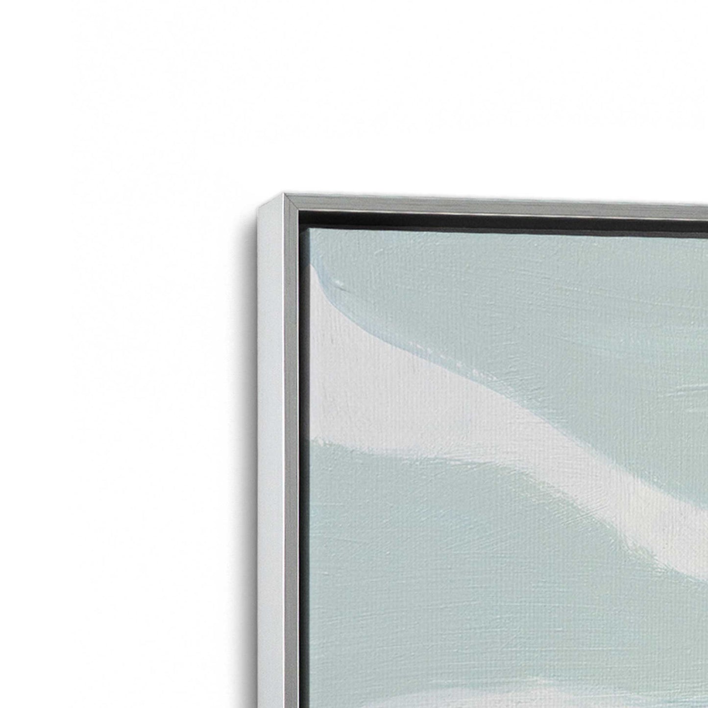 [Color:Polished Chrome], Picture of art in a Polished Chrome frame at an angle