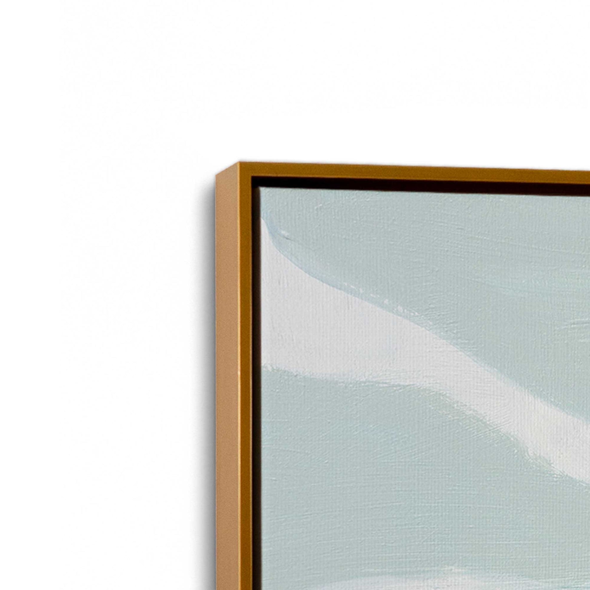 [Color:Polished Gold], Picture of art in a Polished Gold frame at an angle