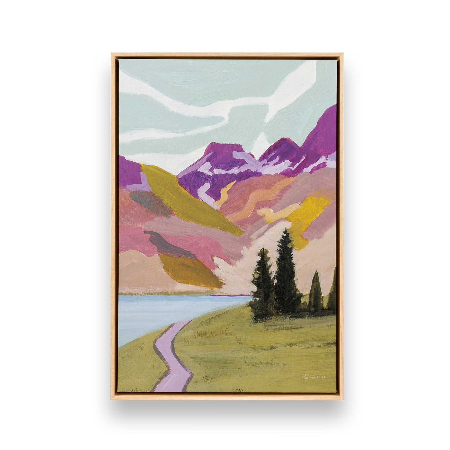 [Color:American Maple], Picture of art in a American Maple frame