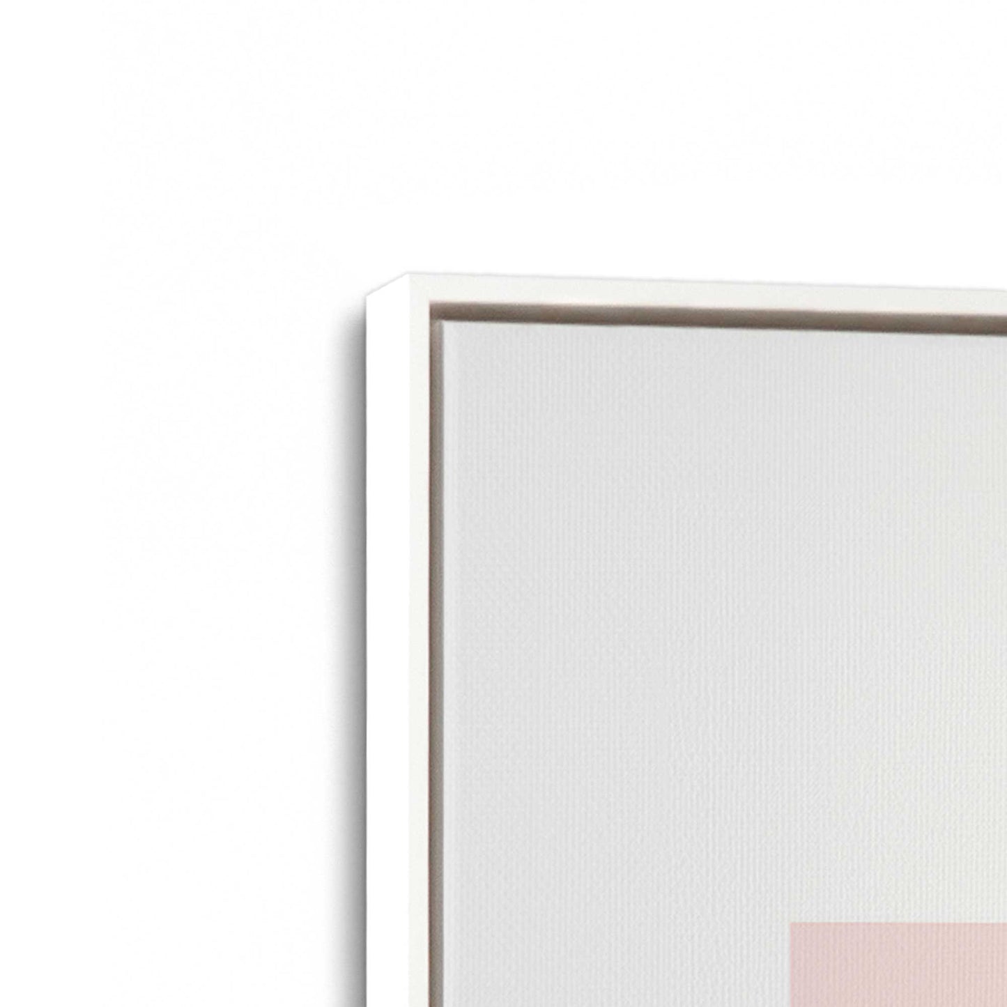 [Color:Opaque White], Picture of art in a White frame at an angle