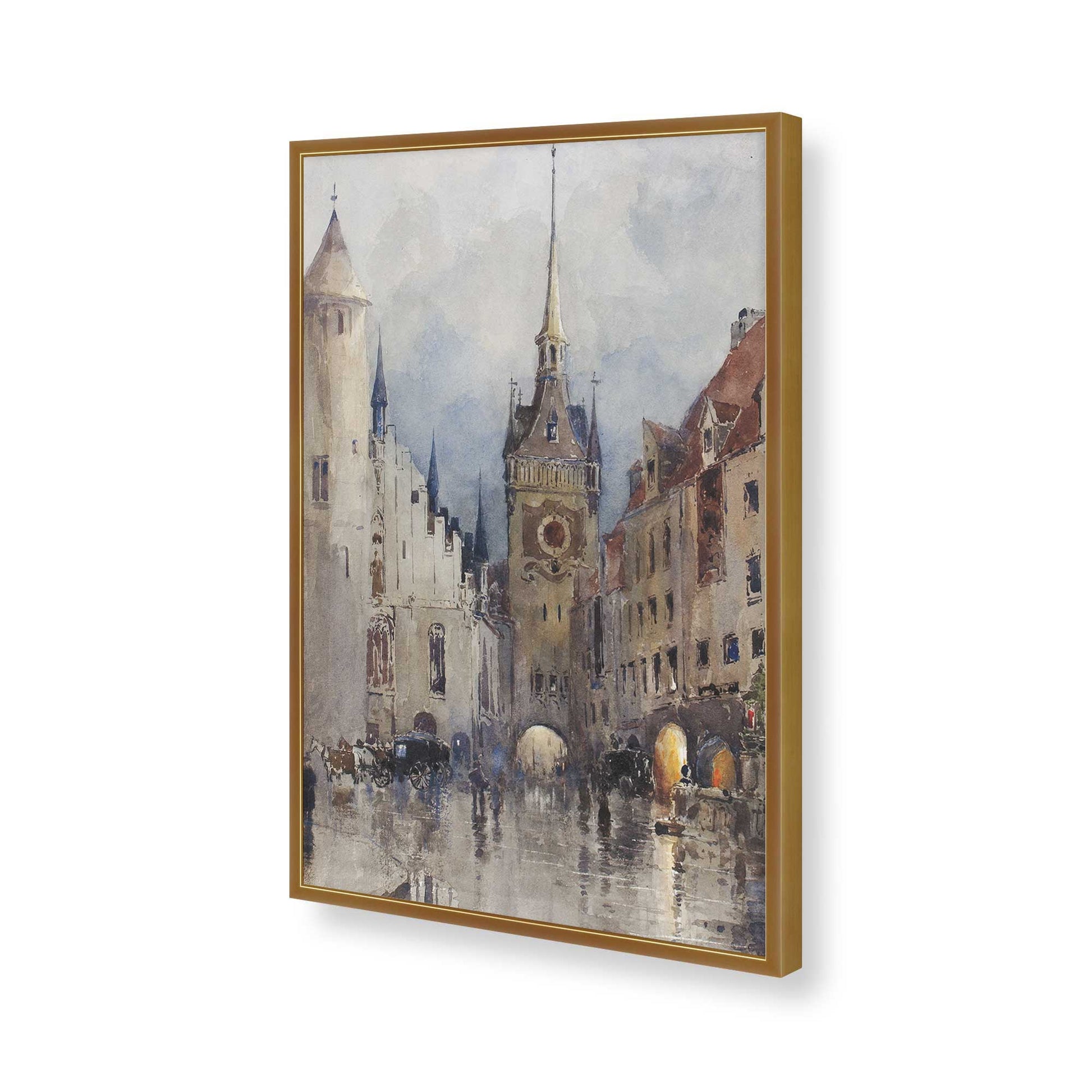 [Color:Polished Gold], Picture of art in a Polished Gold frame of the corner