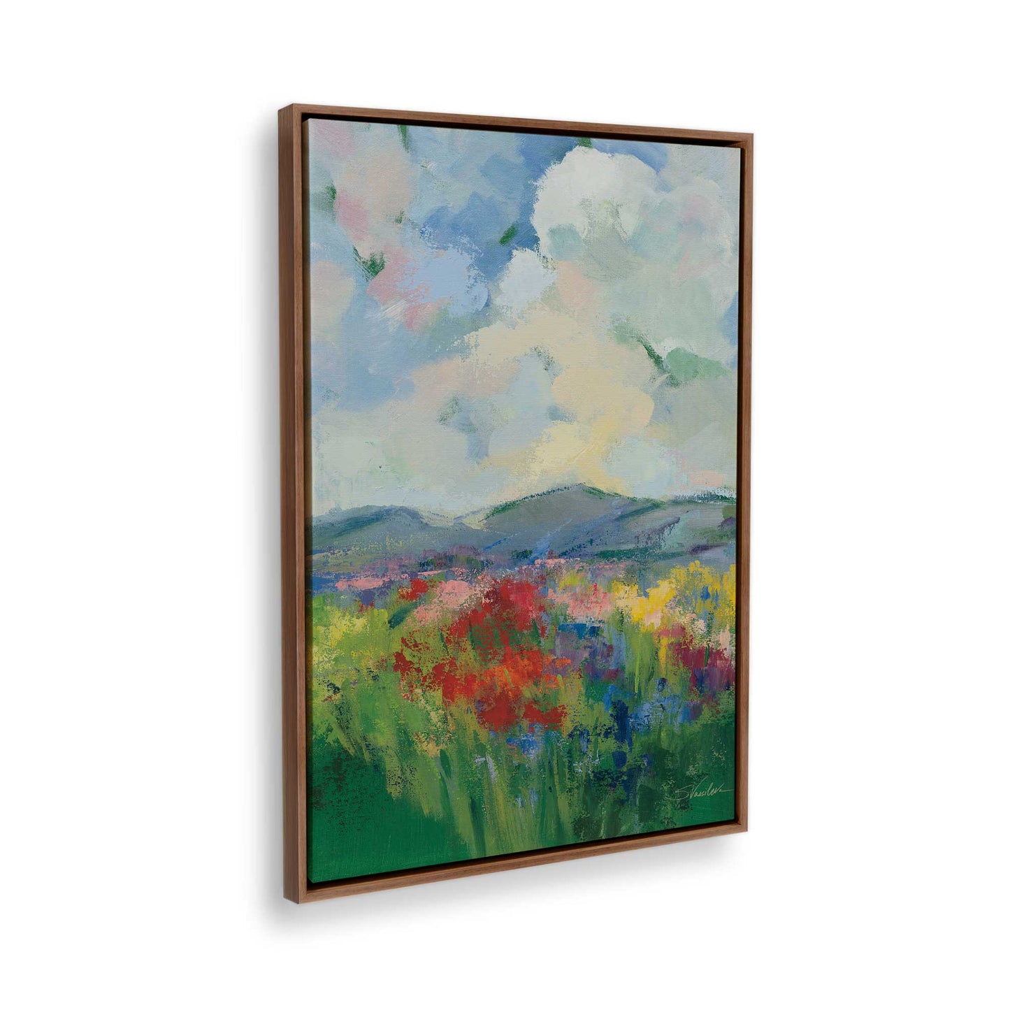 [Color:Walnut], Picture of the corner of the art