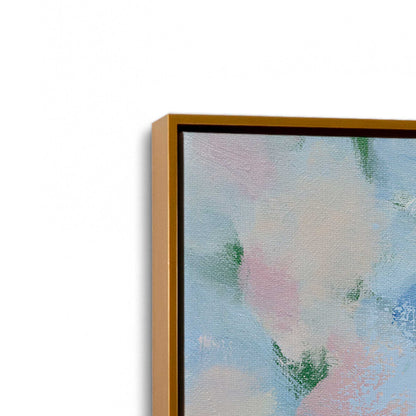 [Color:Polished Gold], Picture of art in a Polished Gold frame at an angle