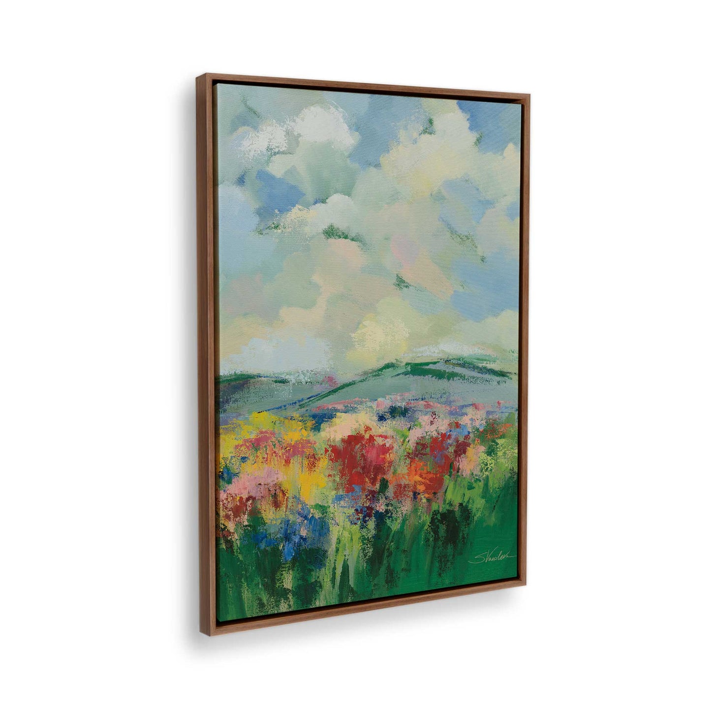 [Color:Walnut], Picture of the corner of the art